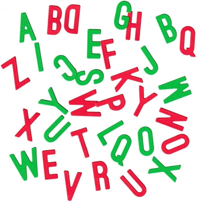 26 Uppercase Alphabet Cutting Dies, 26 Capital Letters Die Cuts Metal Embossing Stencils Template Mould for Card Scrapbooking and DIY Craft Album Paper Card Decor