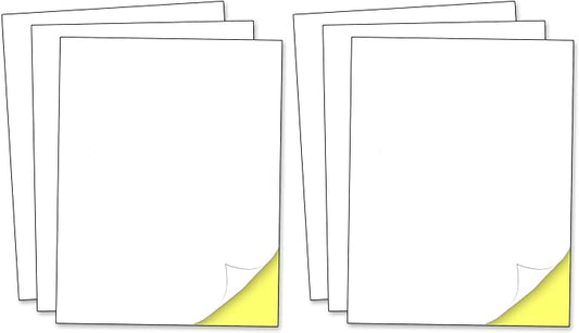40 Sheets - Sticker Paper for Printer, Printable White Labels for Inkjet and Laser Printing - 8.5" x 11" (Pack of 2)