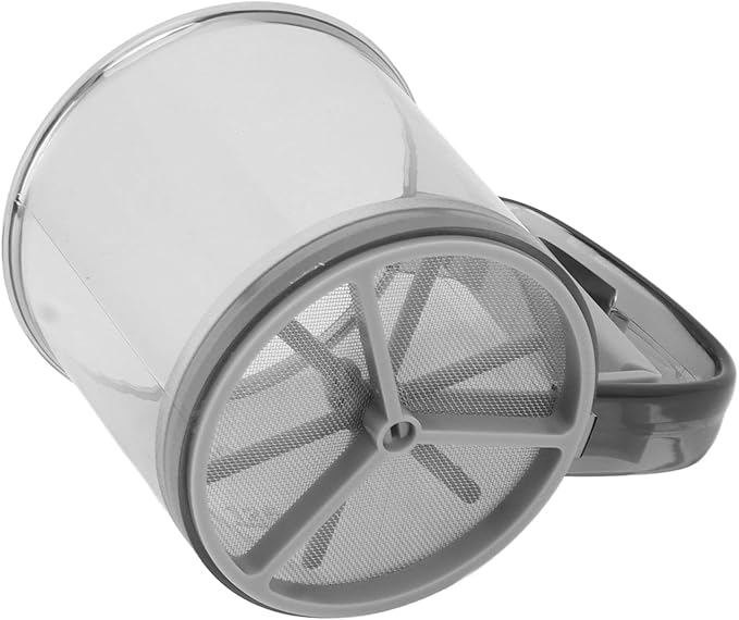 Sifter For Baking, Flour Sifter Stainless Steel Flour Sifter with Uniform Holes Semi Automatic Flour Strainer Cup For Making Cakes, Puffs, And Breads