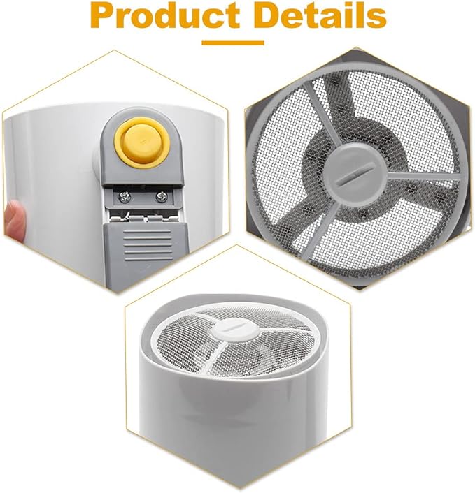 Electric Flour Sifter, Handheld Battery Operated Stainless Steel Mesh Shaker, Cup Shape Powder Shaker Strainer Kitchen Cooking Baking Pastry Tools 4 Cup/1L Capacity(White)