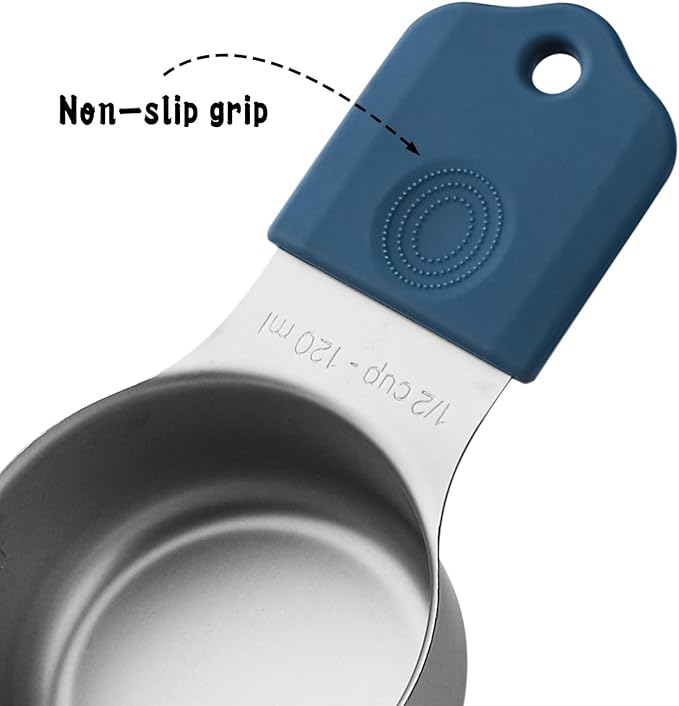 Magnetic Measuring Cups Set of 8 Stainless Steel Magnetic Measuring Cup Heavy Duty Measuring Cups for Dry and Liquid Ingredients
