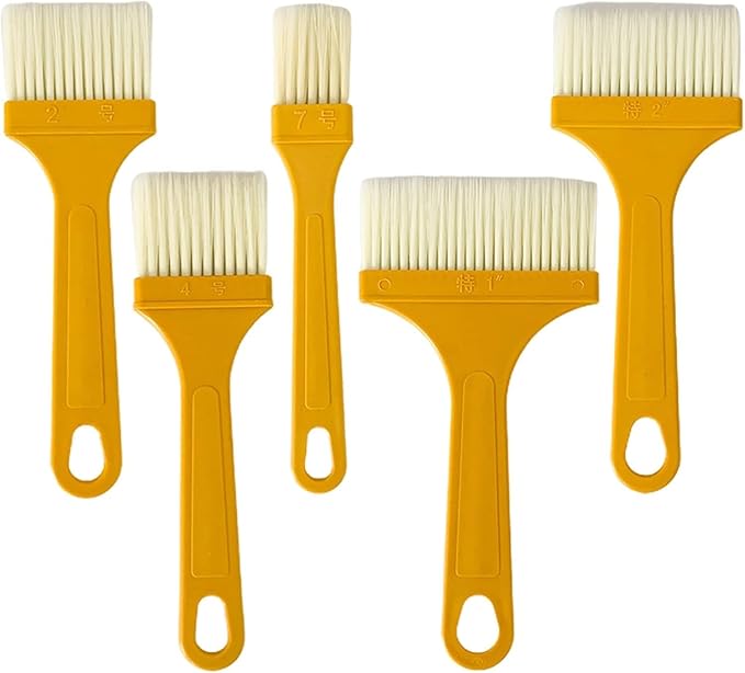 1 Pc Plastic Basting Pastry Brush Spread Oil Butter Sauce Marinades for BBQ Grill Baking Kitchen Cooking, Baste Pastries Cakes Meat Sausages Desserts, Outdoor Cooking Tools, Dishwasher Safe (E)