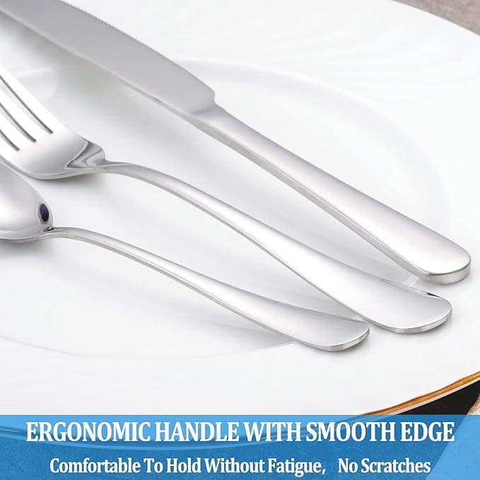 12 Pcs Dinner Spoon Set,Premium Food Grade Stainless Steel Spoons,Durable Metal Spoon,Tablespoon,Spoons Silverware Only,Mirror Finish & Dishwasher Safe,Use for Home,Kitchen and Restaurant - 7.3 inch