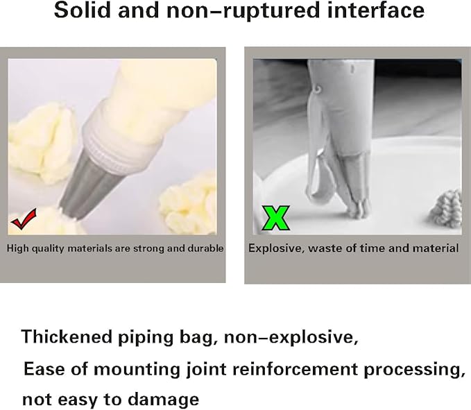 Piping Bags - 10 Inch Disposable Icing Bags, Disposable Decorating Bags for Frosting, Pastry Bags Disposable, Great for Cakes and Cookies Decoration (200 PCS)