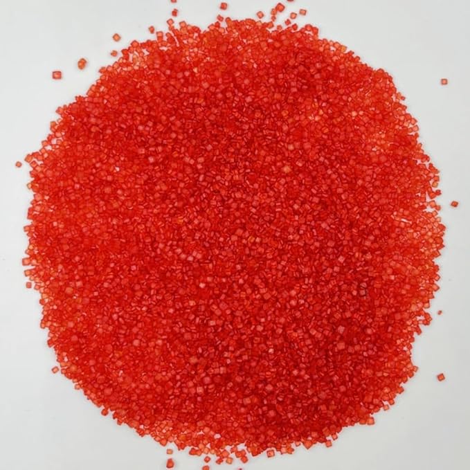Sentovac Red Sanding Sugar Sprinkles | Edible Red Sprinkles for Cake Decorating | 1 Bottle 3.2oz Cookie Decorating Celebrations Wedding Shower Party Chirstmas Supplies