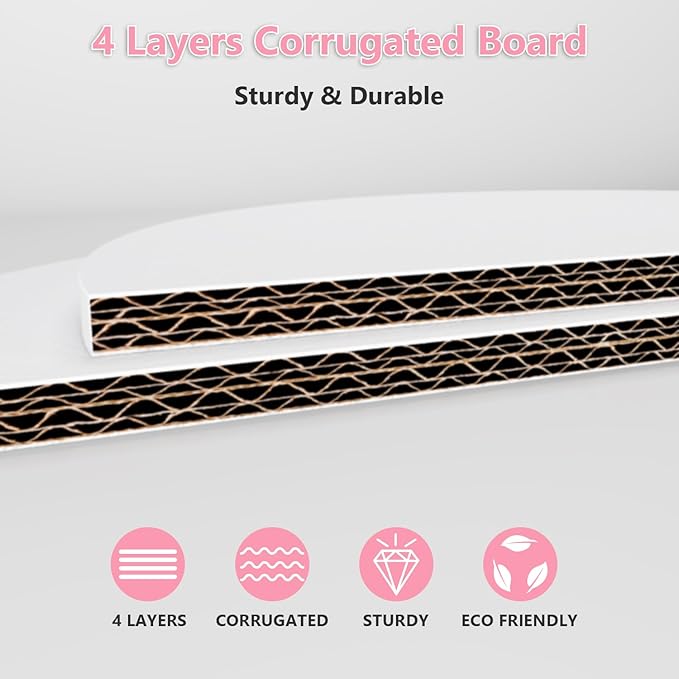 6 PCS 12-Inch Cake Drums, Sturdy Cake Boards, 1/2" Thick Cardboard Rounds for Multi-Layer Cakes, Food-Grade Cake Base