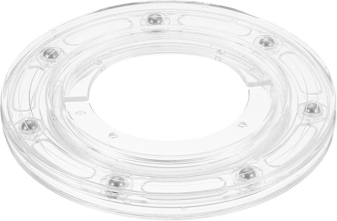 uxcell Acrylic Lazy Susan Turntable, 5.5 Inch Clear Turntable Organizer Ball Bearing 360 Degree Ring Rotating Tray for Spice Rack Table Cake Kitchen Pantry Decorating Bathrooms