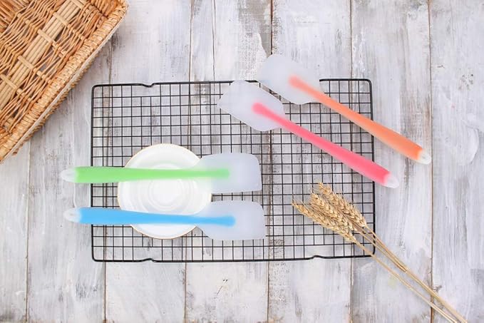 Silicone Spatula Set of 4 - Heat Resistant Flexible Spatula 450F with Stainless Steel Core - Food Grade Premium Good Grip Kitchen Utensils - Seamless, Heavy Duty, BPA Free, Dishwasher Safe