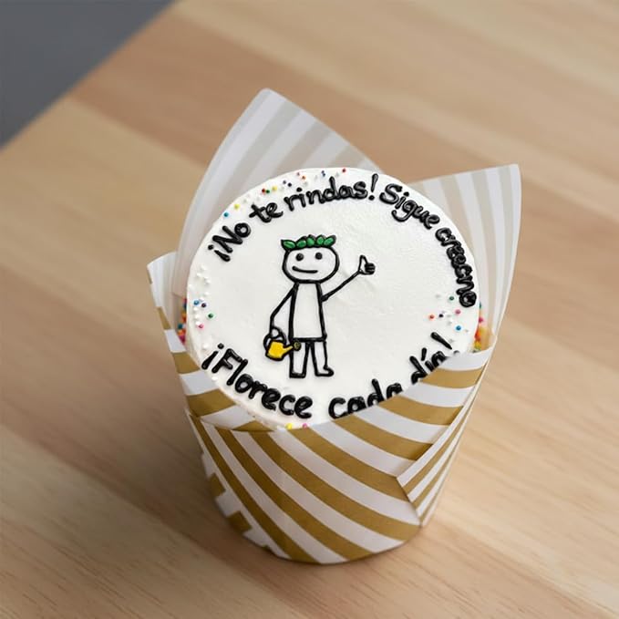 200 Pieces Tulip Cupcake Muffin Liners Greaseproof Paper Baking Cups Cupcake Wrappers for Birthday Wedding Party Baby Showers Catering Restaurants(Stripe White)