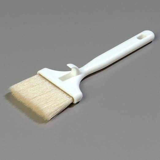 SPARTA 4037900 Meteor Boarhair Basting Brush, Dishwasher Safe With Built-In Plastic Handle, 3 Inches, Brown, (Pack of 12)
