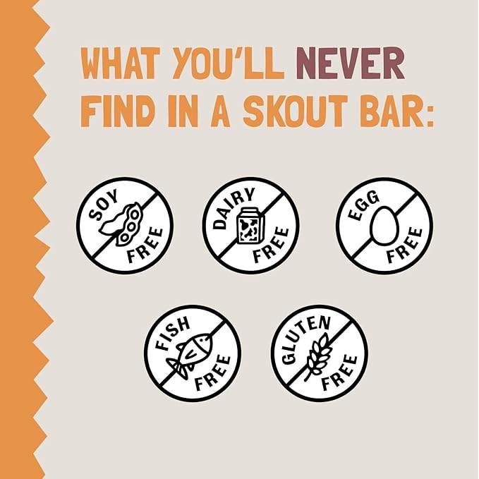 Skout Organic Peanut Butter & Jelly Real Food Bars for Kids (18 Pack) | Organic Snacks for Kids | Plant-Based Nutrition, No Refined Sugar | Vegan | Gluten, Dairy, Grain & Soy Free