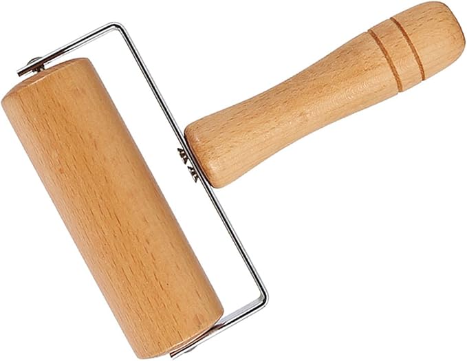 Small Rolling Pin, Pizza Dough Roller, Non Stick Wood Pastry Roller, Kitchen Wooden Rolling Pins for Baking Cooking Cookie Bread Tortilla Dumpling Fondant Clay (Style 3)