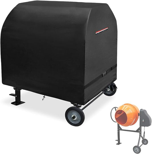 Outdoor Concrete Mixer Cover, Heavy Duty Waterproof Cement Mixers Cover, Made of Heavy-Duty 600D Oxford, All Weather Cement Mixer Covers(50.5"Dx31.5"Wx48"H)