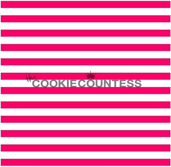 The Cookie Countess Narrow Stripe Stencil