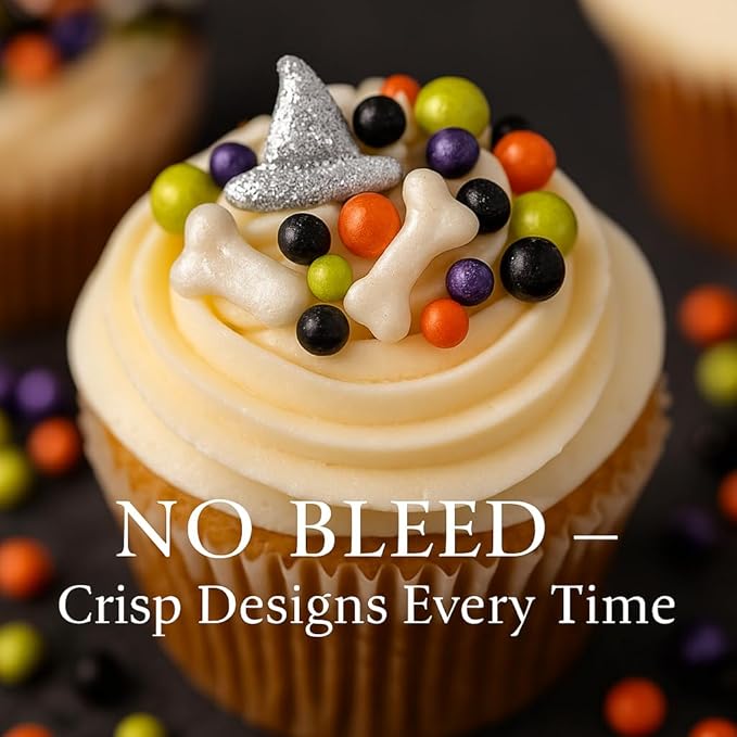 Confect Halloween Edible Sprinkles Bottle | Spooky Cake Decorations for Halloween Cupcakes, Cookies, Treats | Festive Sprinkle Mix for Baking – Witch, Ghost, Pumpkin Shapes – 4.2 Oz (HLWNBOX-BT-10)