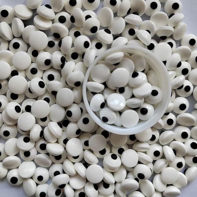 Eastron Edible Small Candy Eyeballs Eyes Cake Cupcake Toppers Cookie Decorations Dessert Sprinkles for Halloween Christmas Birthday Party Supplies 2.75 Ounce