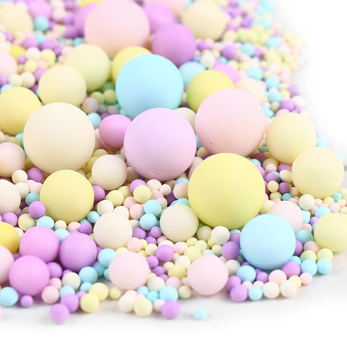 Sprinkles for Cake Decorating 3.5 Ounce Colorful Sugar Pearls Mixing Sizes, Edible Sprinkles for Cookie Decorations, Cupcake Topper, Ice Cream, Candy, Chocolate for Party Celebrations