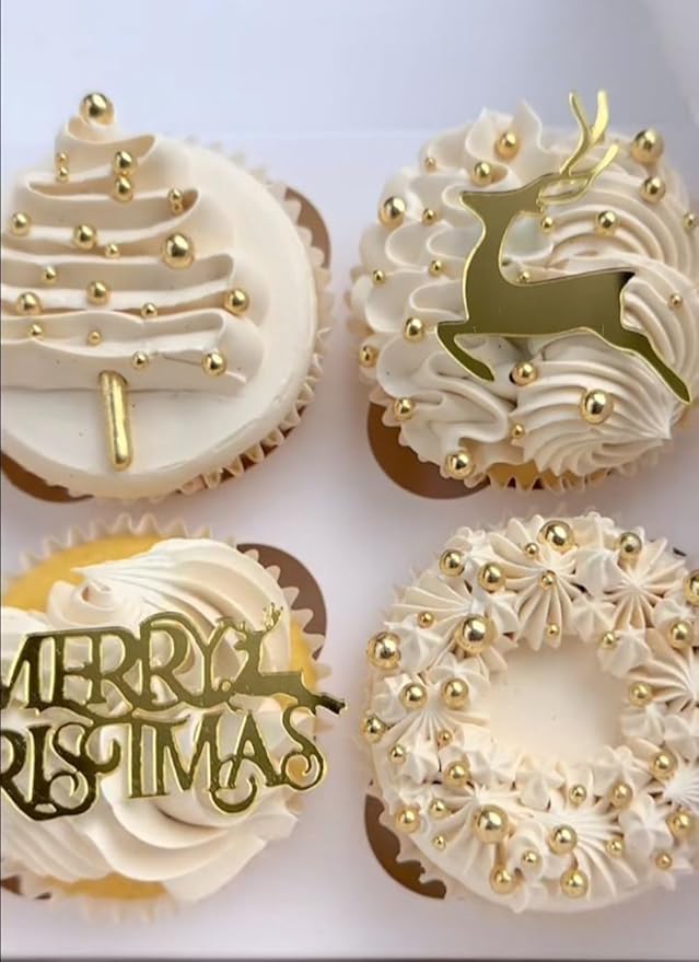 Gold Pearl Sugar Sprinkles 4.23 oz, 10mm Candy Pearls Ideal for Baking, Cake and Cupcake Toppers, Cookie Decoration, Ice Cream Topping, Wedding Shower Valentines Halloween Christmas