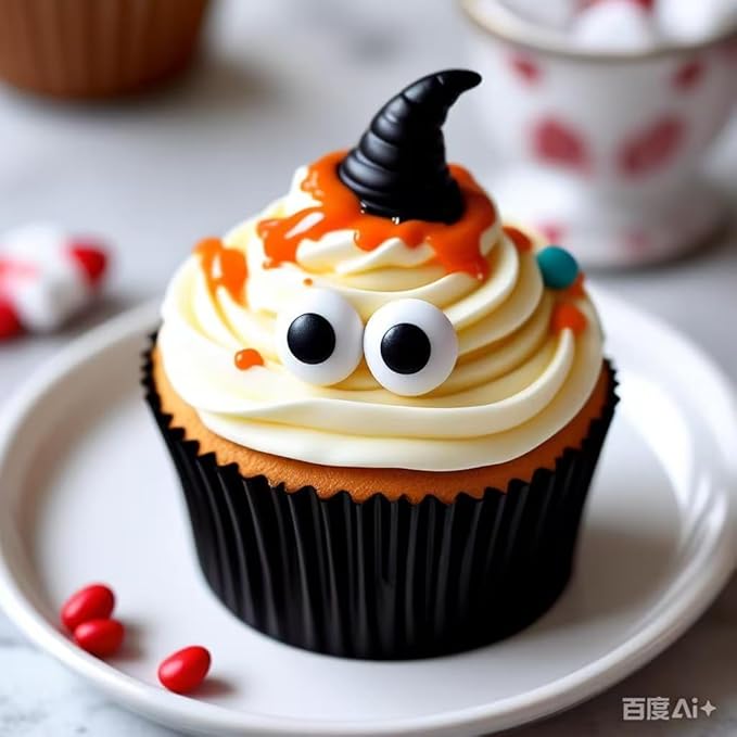 PhilaeEC Candy Eye Eyeball Sprinkle Edible for Cake Decoration 7mm 1cm 2cm Mix Size Eyes Candy Baking Cookie Cupcake Toppers Decoration Halloween Christmas Valentines Supplies