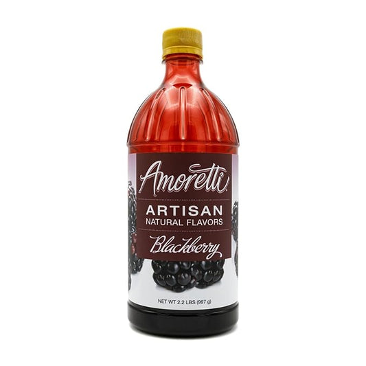 Amoretti - Natural Blackberry Artisan Flavor Paste, 2.2 lbs, Perfect For Ice Cream, Beverages, Cakes, and more, Preservative Free, Vegan, Gluten Free, No Artificial Sweeteners, Highly Concentrated
