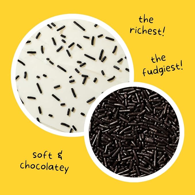 Chocolate Softies Fair Trade Sprinkles by Supernatural, Made in USA, No Artificial Flavors or Artificial Dyes, Natural, Soy Free, Gluten Free, Corn Free, Vegan, 3oz