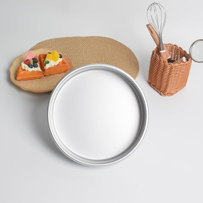 9×2 round Cake Pan,Aluminum cake tin baking pan for birthday cake party (9×2 round Cake Pan)