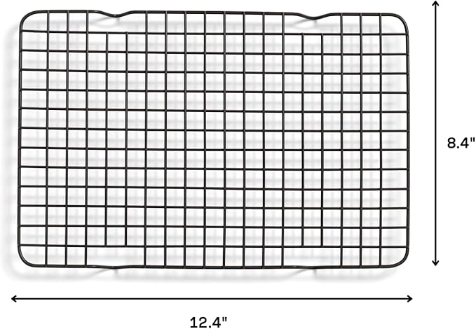 Great Jones Little Sheet Pan (Mustard) & Little Chill Rack (Pepper) | 13.5 x 9.5 Heavy-Duty Nonstick Pan & Cooling Rack | Baking Tray & Wire Rack for Cooking, Baking, Roasting | Oven & Dishwasher Safe