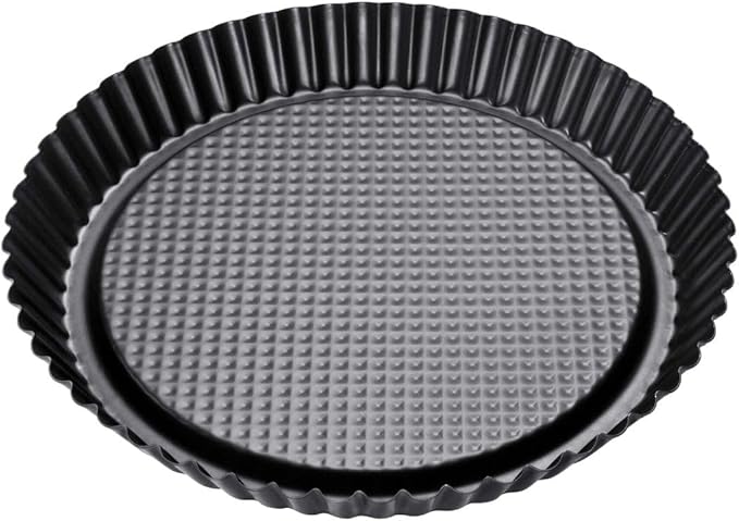 Zenker Non-Stick Carbon Steel Flan/Tart Pan, 11-Inch, grey