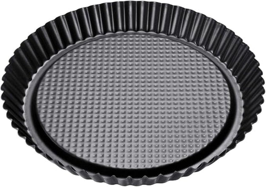 Zenker Non-Stick Carbon Steel Flan/Tart Pan, 11-Inch, grey