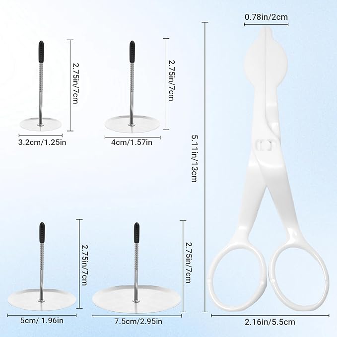 Cake Decorating Tool Kit,4pcs Cake Flower Nail,7pcs Stainless Steel Icing Flowers Piping Nozzle Tips,1 Flower Lifters for Cake Fondant Cupcake