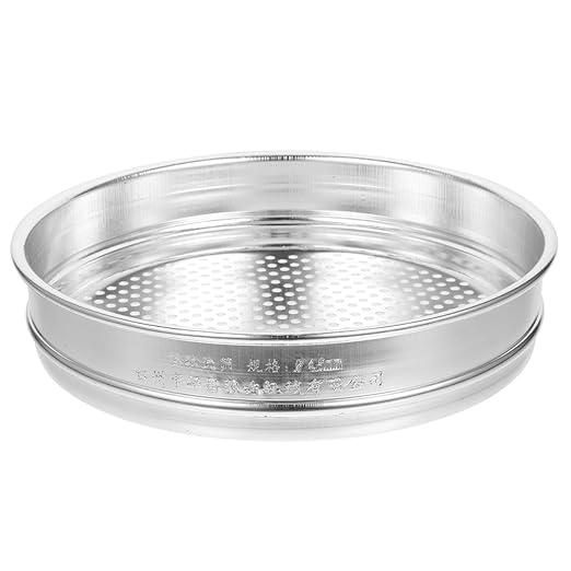 LIFKOME Stainless Steel Flour Sifter - Fine Mesh Round Flour Strainer Screen for Baking Cake Bread Food Prep