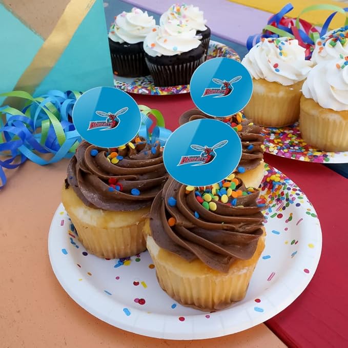 GRAPHICS & MORE Delaware State University Primary Logo Cupcake Picks Toppers Decoration Set of 6