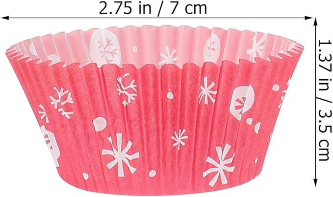 400 Pcs Christmas Cupcake Liners, 2.75 Inch Baking Cups with Holiday Snowflake & Tree Patterns, Assorted Color Muffin Liners for Xmas Party, Baking & Decorations
