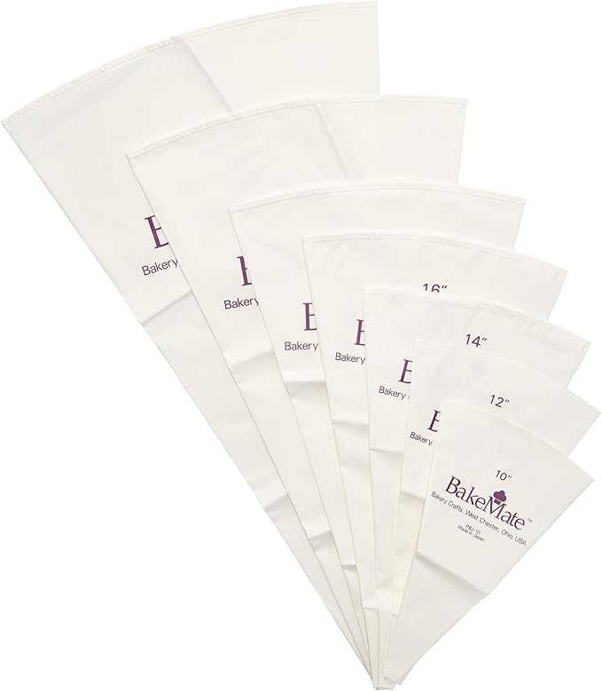Reusable Pastry Bag, 24", Double-Coated Polyurethane Cake Piping Bag, Reinforced Bottom, Stitched Boarder, For Piping Frosting on Cakes, Cupcakes, and Cookies - 24"