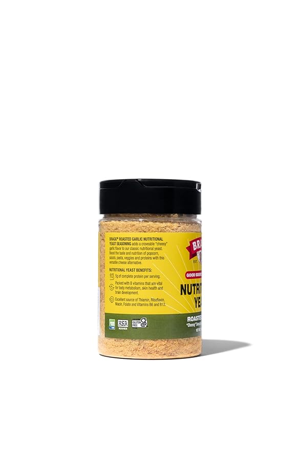 Bragg Nutritional Yeast Seasoning Variety Pack - (2 Pack) 3 oz - Dairy-Free Parmesan Cheese Substitute - Perfect for Salads, Pastas, Popcorn, and More