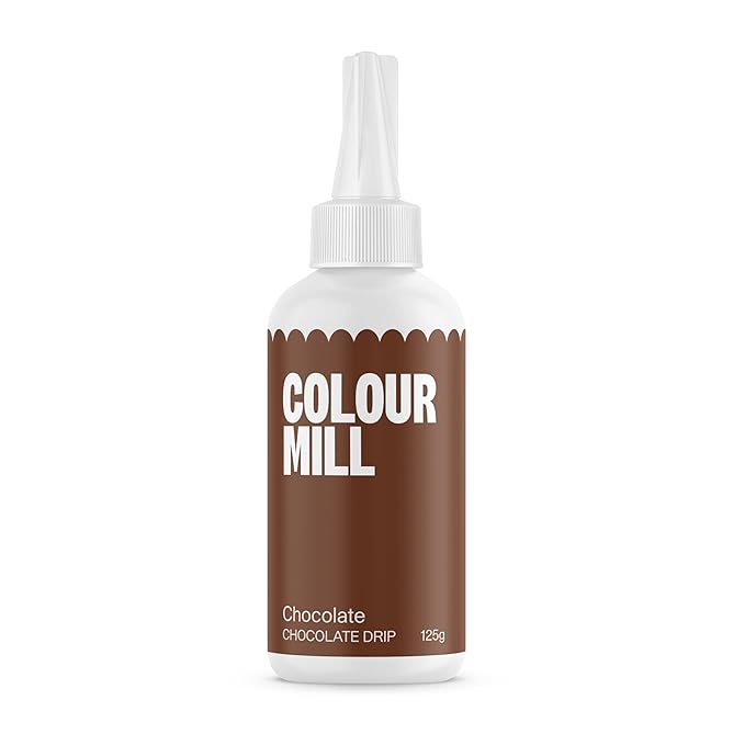 Colour Mill Chocolate Drip Easy-Melt Drizzle for Desserts, 125 Grams Chocolate