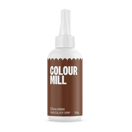 Colour Mill Chocolate Drip Easy-Melt Drizzle for Desserts, 125 Grams Chocolate