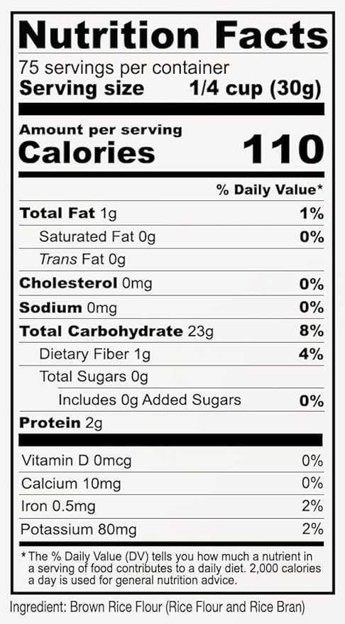 Anthony's Brown Rice Flour, 5 lb, Gluten Free, Non GMO, Product of USA, Vegan