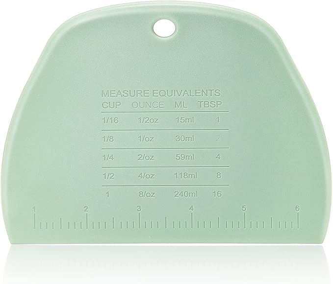 Vegetable Chopper - Stainless Steel Blade Crinkle Cutter/Wavy Knife Veggies French Fry Slicer and Plastic Dough/Cake Scraper,2 piece (Green)