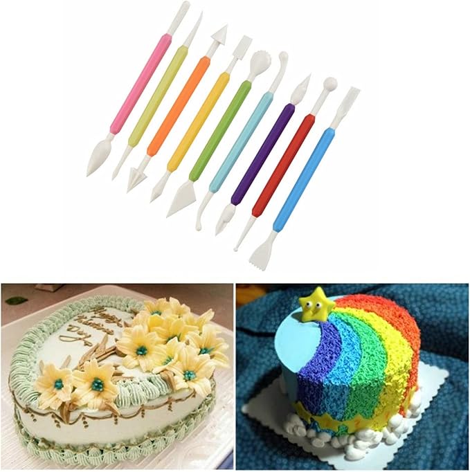 13PCS DIY Fondant Tool, Cake Decorating Hand Tool, Gum Paste Modeling Tools