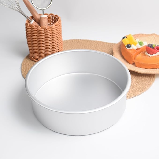 9×3 round Cake Pans Set of 2,Aluminum cake tin baing pan for birthday cake party (9×3 round Cake Pans,Set of 2)