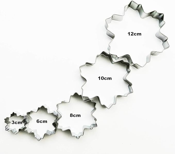 NewlineNY Star Shaped Cookie Molds: 16 Pcs Set to Create Christmas Tree-Like Display with Recipe