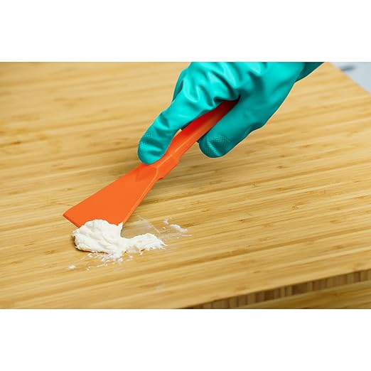 SPARTA Polypropylene Scraper Tool Food Safe Scraper for Removing Caked-On Residue in Commercial Kitchens, Plastic, 7.82 x 3 Inches, Orange