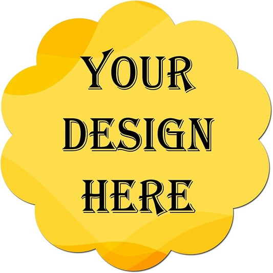 JOVELLO 100-1000 Custom Stickers - Personalized Labels Stickers with Image Logo and Text(Flower,1 Inch)