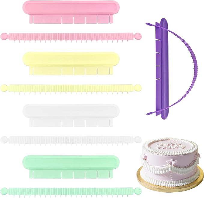 5PCS Cake Arch Guide Tool, Cake Curved Decorating Tools, Fondant Tool Cake Swag Marker, Convenient for Beginners to Use