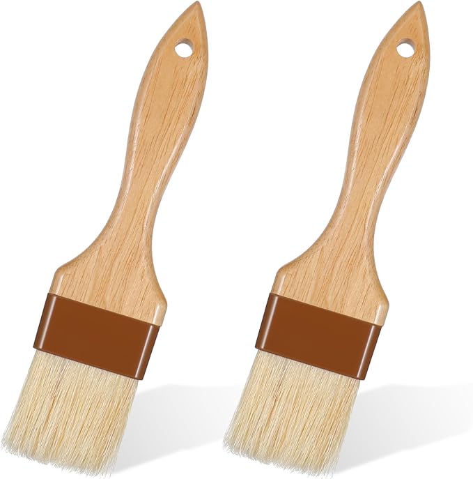 2Pcs Basting Brush for Cooking, Cooking Brush for Oil and Sauce, Suitable for Oil Sauce Kitchen Baking Tools