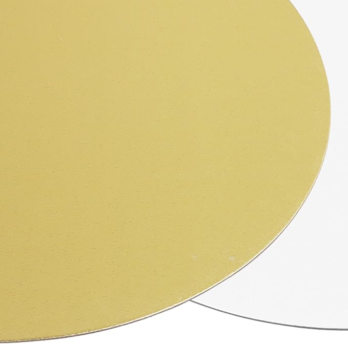 LEXININ 40 Pack Gold Cake Boards, 10 Inch Round Cardboard Circle Base for Baking Wedding Birthday Cake Decorating