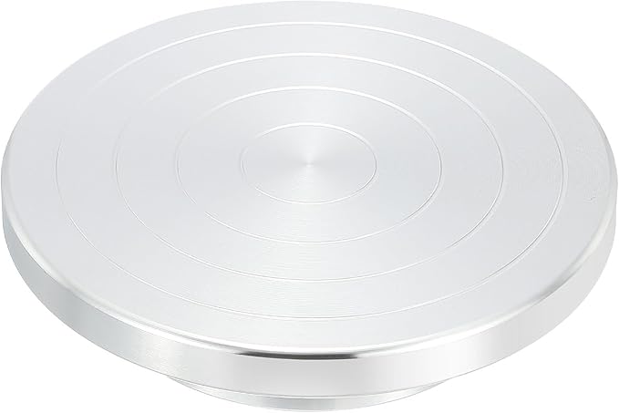 PATIKIL Turntable Sculpting Wheel, 6.3 Inch Dia Pottery Clay Rotation Turn Table Double Sided for Cake Decorating Paint Spraying Painting Crafting Projects