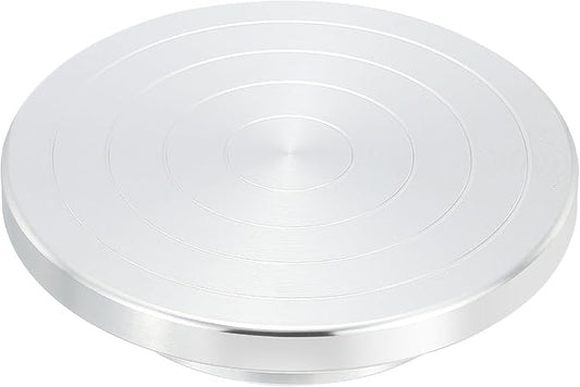PATIKIL Turntable Sculpting Wheel, 6.3 Inch Dia Pottery Clay Rotation Turn Table Double Sided for Cake Decorating Paint Spraying Painting Crafting Projects