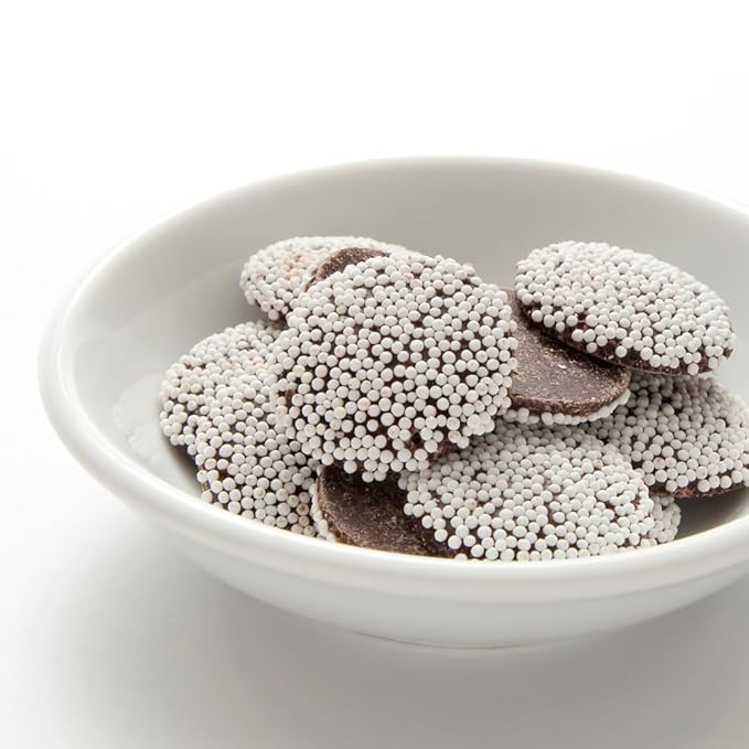 GranAroma Ivory Nonpareils, 1 lb, Decorative Sprinkles, Cakes & Cookies, Bakery Staple